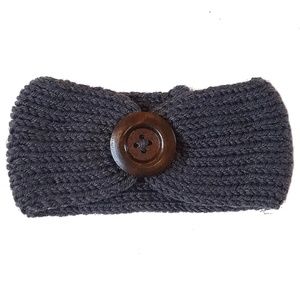 Soft Knitted Baby Headbands - Gray